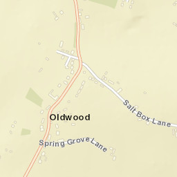 Oldwood Road, Tenbury Wells, Worcestershire Street Map