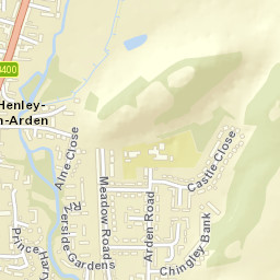 Henley in Arden Street Map