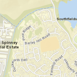 64 Pine Ridge, Northampton NN3, UK Street Map