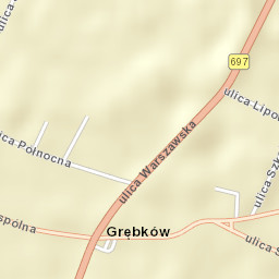 Grębków Street Map