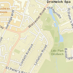 Droitwich Street Map