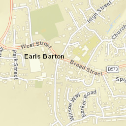 Earls Barton Street Map