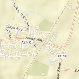 Bacton Street Map