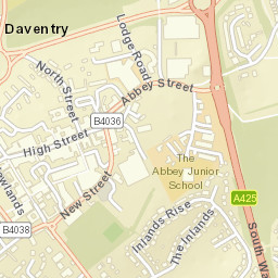 Daventry Street Map