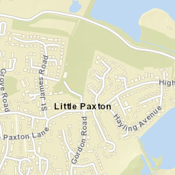 Little Paxton Street Map