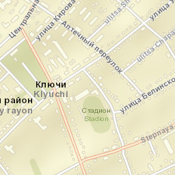 Klyuchi Street Map