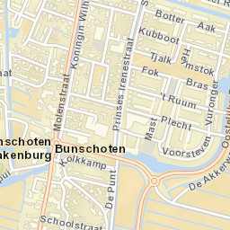 Bunschoten Street Map