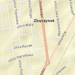 Zbąszynek Street Map