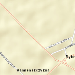 Rybno Street Map