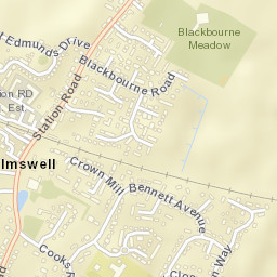 Elmswell Street Map