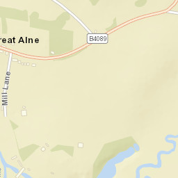 B4089, Alcester, Warwickshire B49, UK Street Map