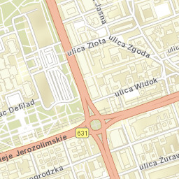 Śródmieście Street Map