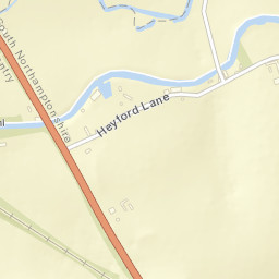 Heyford Lane, Northampton, Northamptonshire  Street Map