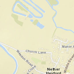 Nether Heyford Street Map