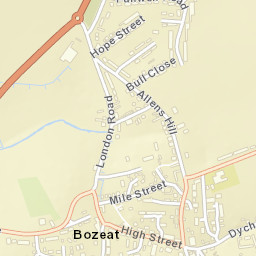 Bozeat Street Map