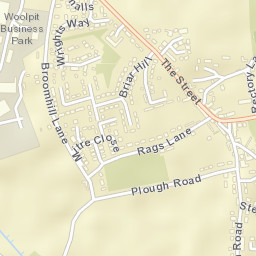 Woolpit Street Map