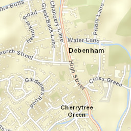 Debenham Street Map