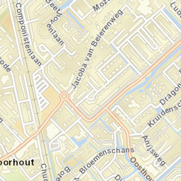 Voorhout Street Map