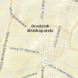 Grodzisk Wielkopolski Street Map