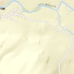 Tregaron Street Map