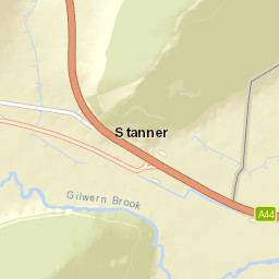 A44, Kington HR5 3NN, UK Street Map
