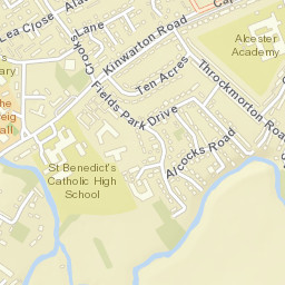 Alcester Street Map