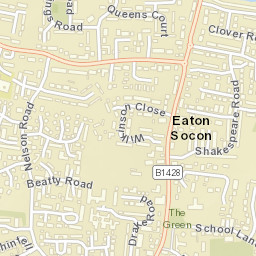 Eaton Socon Street Map