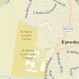 Saint Neots Street Map