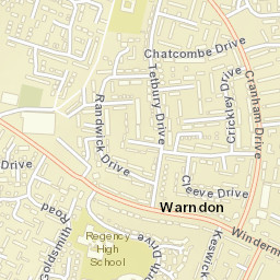 1 Goldsmith Road, Worcester, Worcestershire WR4 Street Map