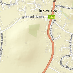 Inkberrow Street Map