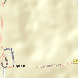 Lądek Street Map