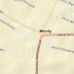 Mordy Street Map