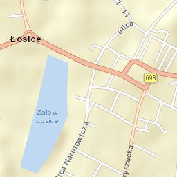 Łosice Street Map