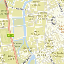 13 King's Parade, Cambridge CB2, UK Street Map