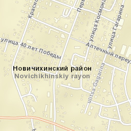 Novichikha Street Map