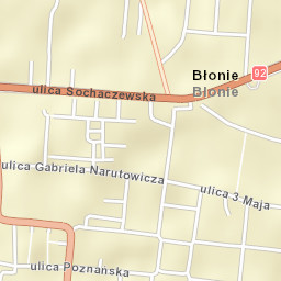 Błonie Street Map