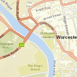 Worcester Street Map