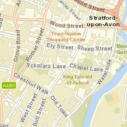 Stratford-upon-Avon Street Map