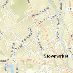 Stowmarket Street Map