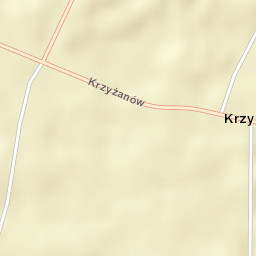 Krzyżanów Street Map
