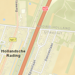 Hollandsche Rading Street Map