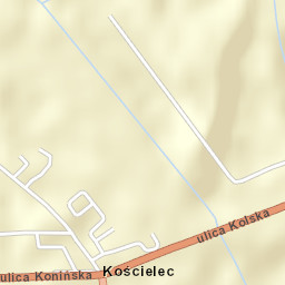 Kościelec Street Map