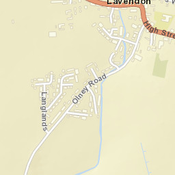 Lavendon Street Map