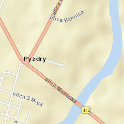 Pyzdry Street Map