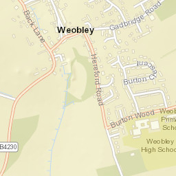 Weobley Street Map
