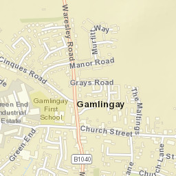 Gamlingay Street Map