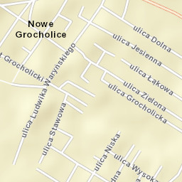 Nowe Grocholice Street Map