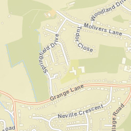 90 Springfield Drive, Bedford MK43, UK Street Map
