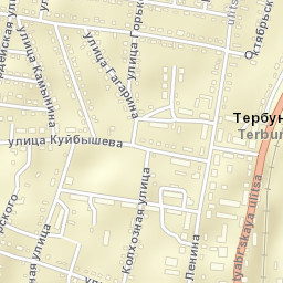 Terbuny Street Map