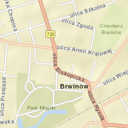 Brwinów Street Map